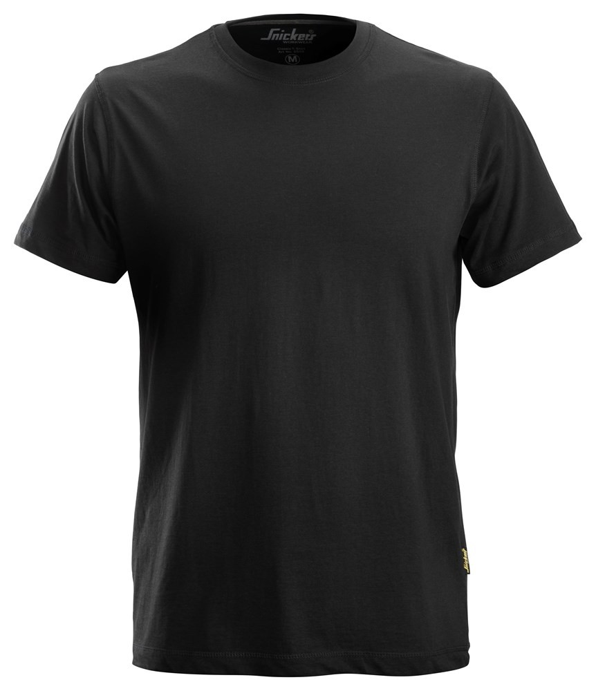 Klassisches Baumwoll T-Shirt, Farbe: schwarz XS ohne Logo