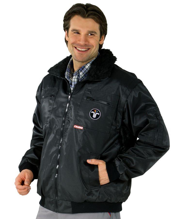 Gletscher Piloten-Winterjacke mit Patch-Emblem S