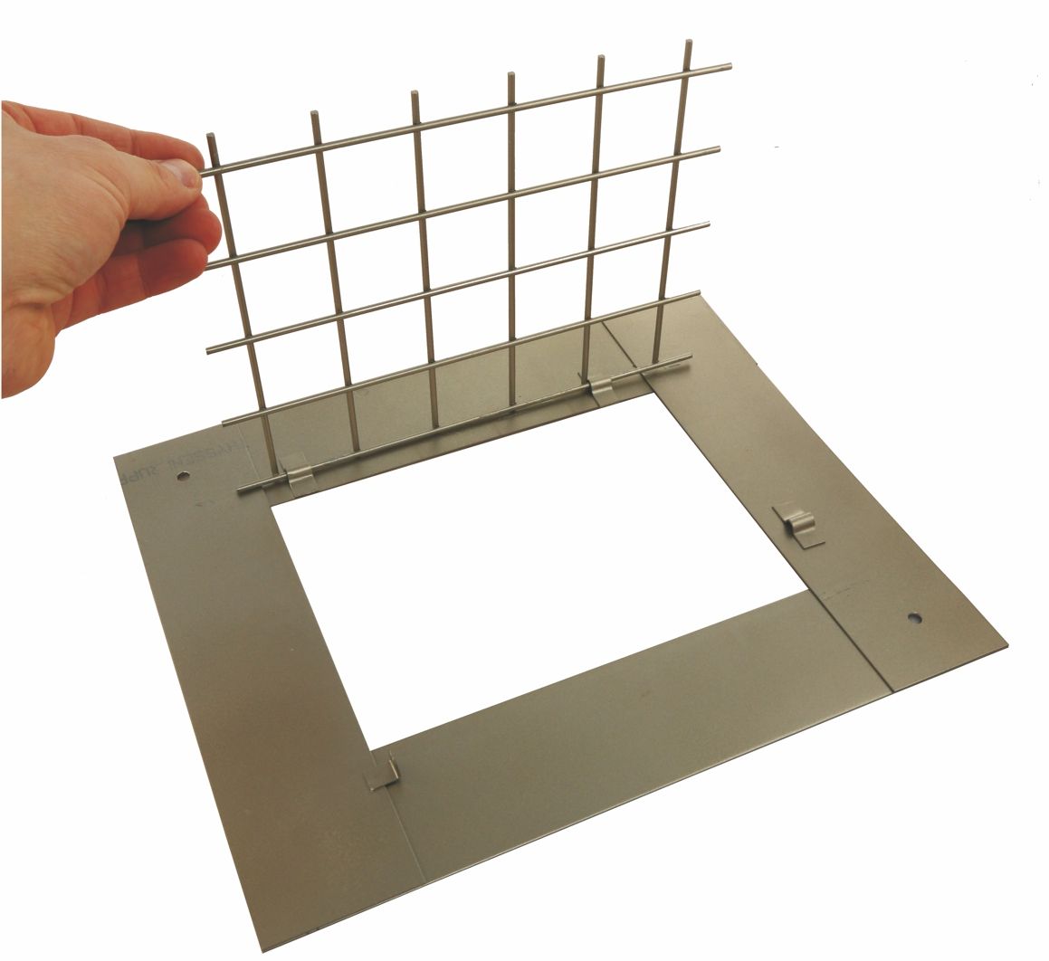 VA-Dohlenschutzgitter zum Öffnen 25x25 Edelstahl-1 Stück