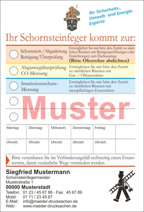 KD Ansagezettel, mit 2-facher Streifengummierung, DIN A6