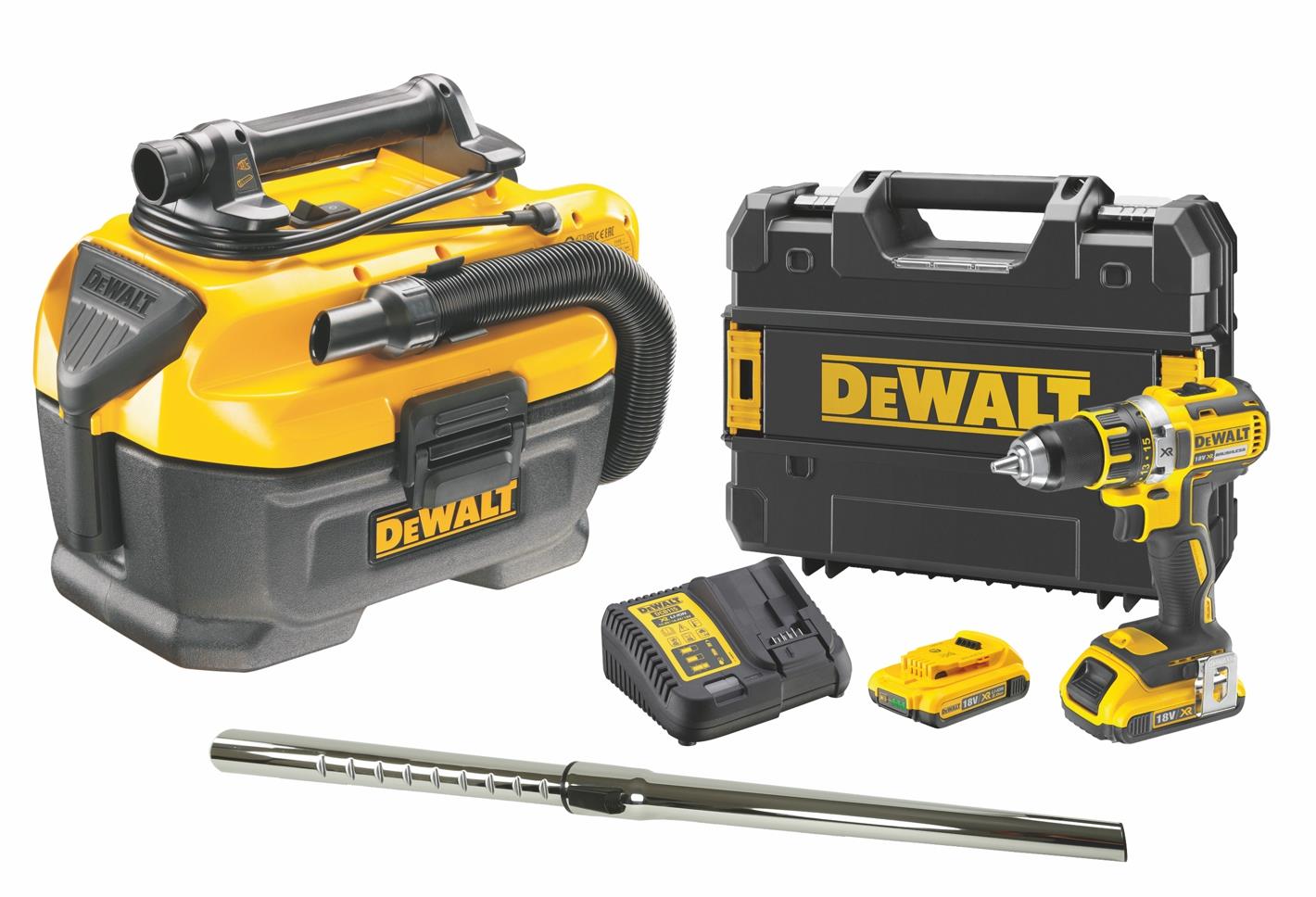 DeWALT Akku-Sauger-Set 2 mit Schlagschrauber - bestehend aus: