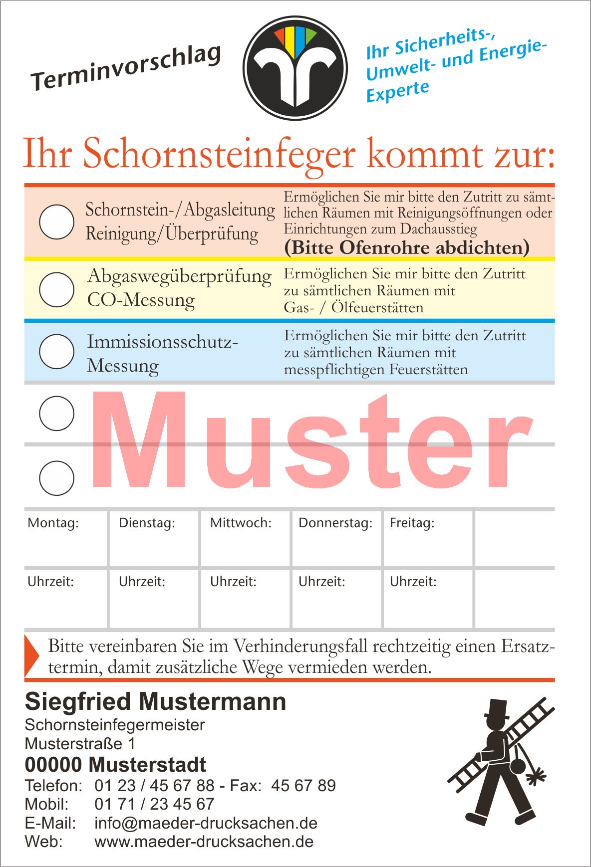 KD AZ "privatwirtschaftl." - DIN A6, ZIV-Logo, ohne Streifengummierung, mit Firmeneindruck