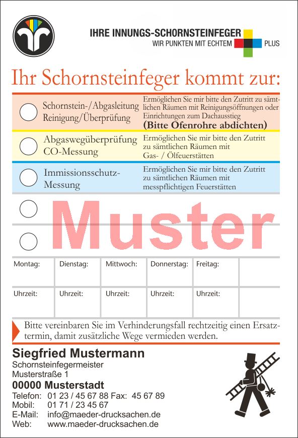 KD AZ "privatwirtschaftl." - DIN A6, "individuell", ohne Streifengummierung, mit Firmeneindruck