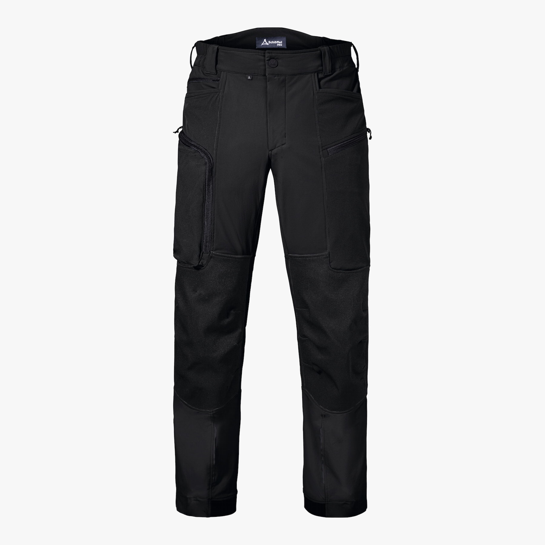 Schöffel - "Maschine Knieschutz" Hose schwarz - Robuste Cordura Stretch-Hose mit Knietaschen 44 Standard